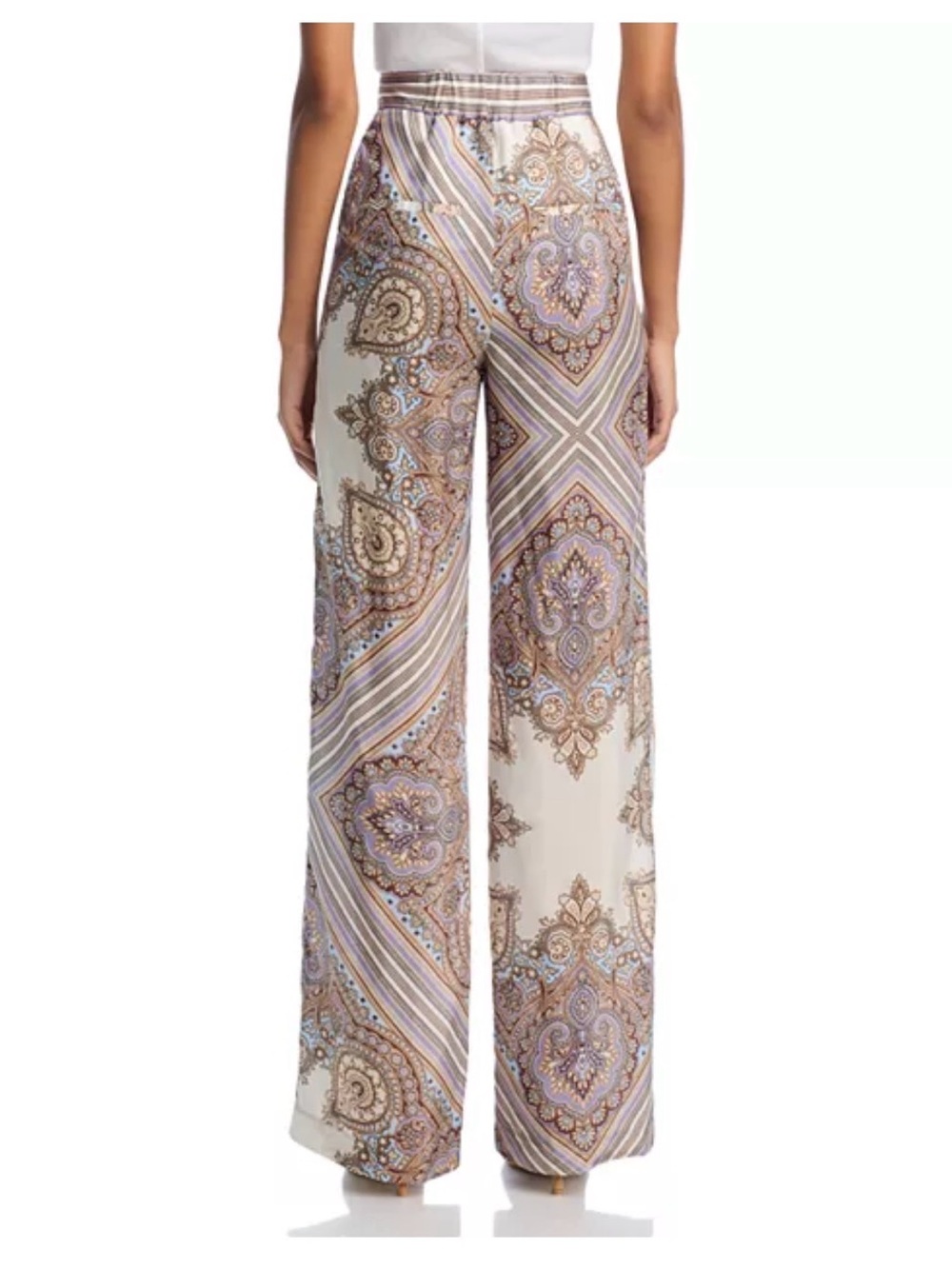 NWT - Veronica Beard Grigore Silk Pants - size 6 - Picture 3 of 5